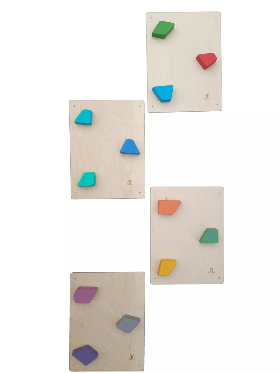 Klimwand set klimgrepen en bevestigingsmateriaal voor je kinderkamer boulderwand.