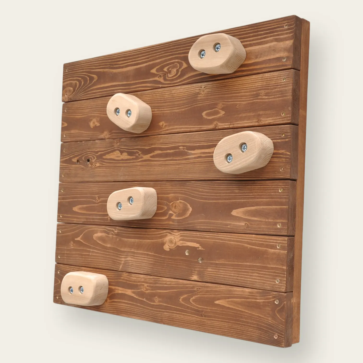 Houten klimgrepen kopen buiten essen — massief hardhout massief hardhout detail vergrijzing UV bescherming — Barin Toys