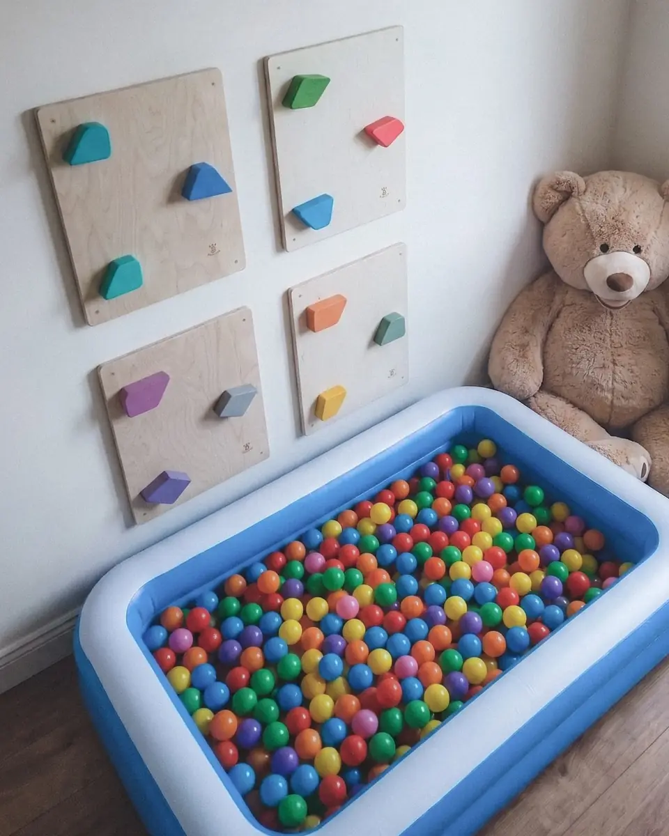 Barin Toys review for toddler indoor climbing wall wooden panels